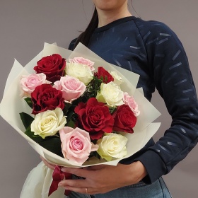 Классический микс из роз